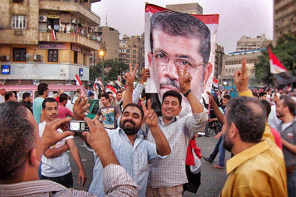 Just a year ago these people were celebrating Morsi’s election.