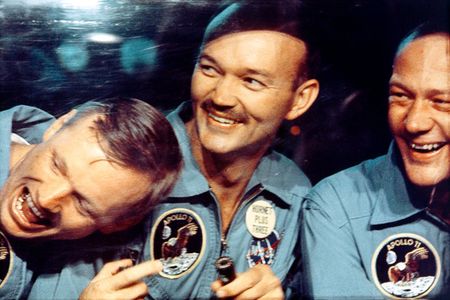 Commander Neil Armstrong, Command Module Pilot Michael Collins and Lunar Module Pilot Buzz Aldrin, July 24, 1969