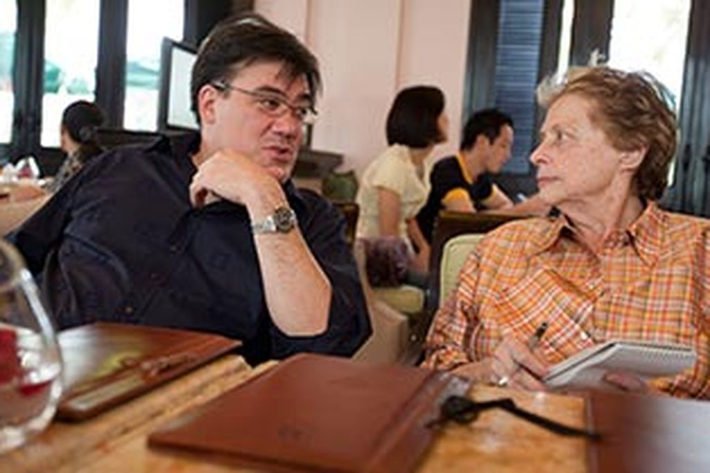 Mimi Sheraton with Alan Gilbert