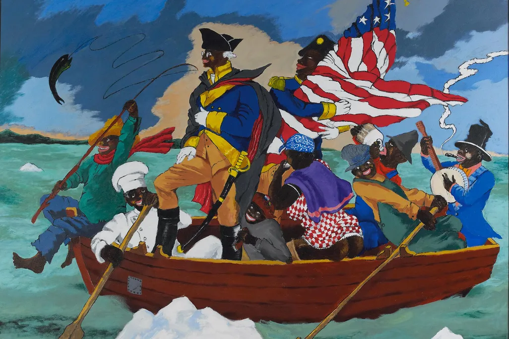 George Washington Carver Crossing the Delaware: Page from an American History Textbook