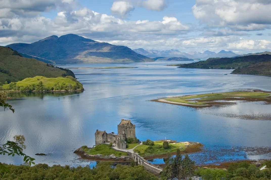Eilean Donan Castle, located at Kyle of Lochalsh, near Scotland's Isle of Skye
