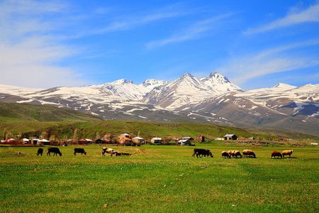 Mount Aragats in Aragatsotn, Armenia.