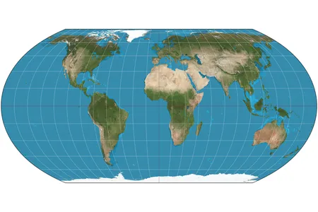The Equal Earth projection, developed in 2018, portrays the landmasses' areas more accurately than the widely used Mercator projection.