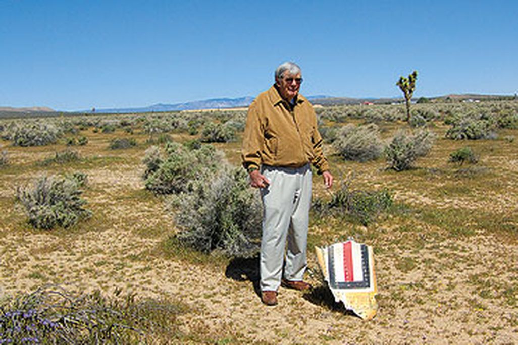 Bud Evans reunites with a piece of his F-104.