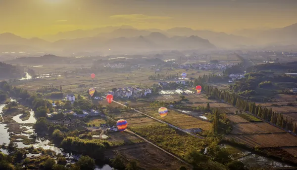 Colorful Ballons Across Wuyi in the Golden  Autumn thumbnail