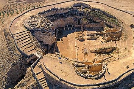 Herod built an elaborate palace fortress on the 300-foot mountain, Herodium, to commemorate his victory in a crucial battle.