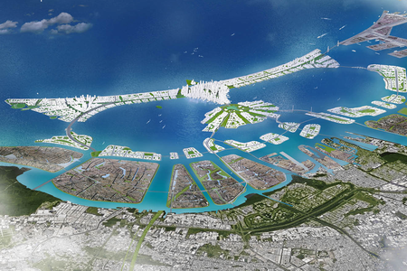 The "Great Garuda" seawall will be shaped like Indonesia's national symbol—a mythical, birdlike creature. 
