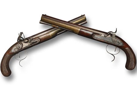 The long-barreled pistols will be on view at the Postal Museum from May 25 through June 24.