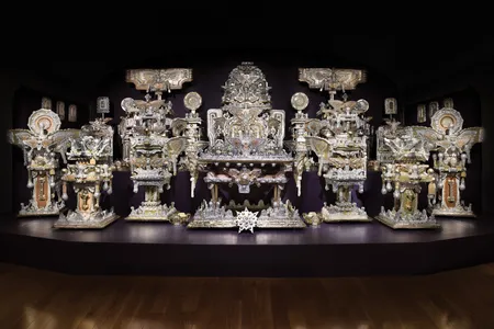 The Throne of the Third Heaven of the Nations' Millennium General Assembly, James Hampton's strange and transporting magnum opus.&nbsp;
&nbsp;


&nbsp;

&nbsp;