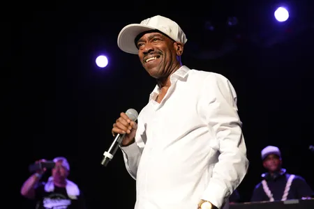 The 1979 "Christmas Rappin'" was "so witty" says rapper Kurtis Blow (above in 2016 at the Art of Rap festival in Los Angeles). "I welcomed the opportunity to do it.”

