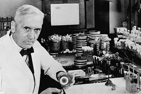 Well before his discovery of penicillin, Alexander Fleming was a member of the Chelsea Arts Club. Less well known is that he also painted with living organisms.