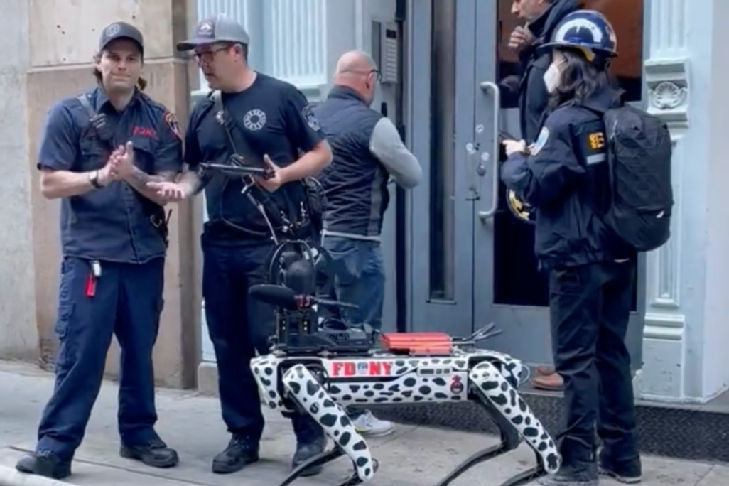 Robot Dog and Fire department