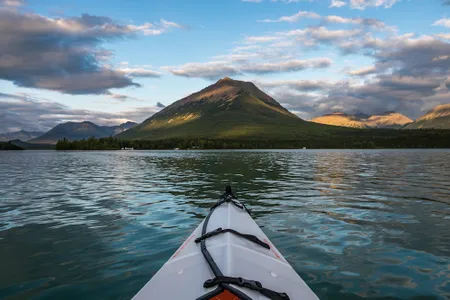 One of the best ways to experience Lake Clark National Park and Preserve in Alaska is by kayak.