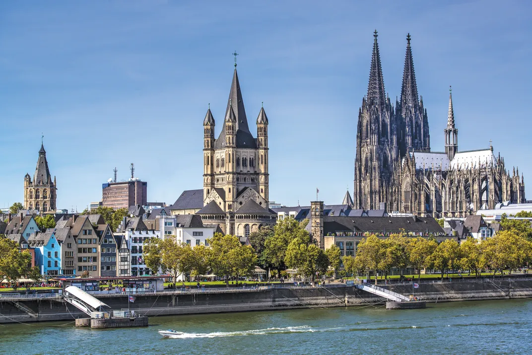 City of Cologne, showcasing the High Gothic cathedral 
