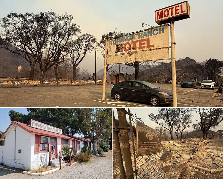 Topanga before and after