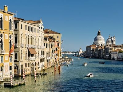 Tourists flock to Venice for its architecture and waterways.