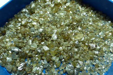 Rough diamonds from the Juina region of Brazil.