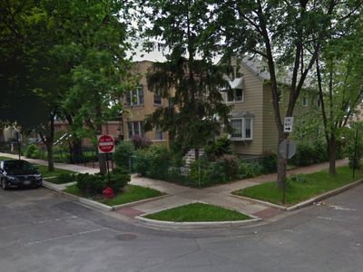Disney’s childhood home in Chicago (on the corner), as depicted by Google Street View.