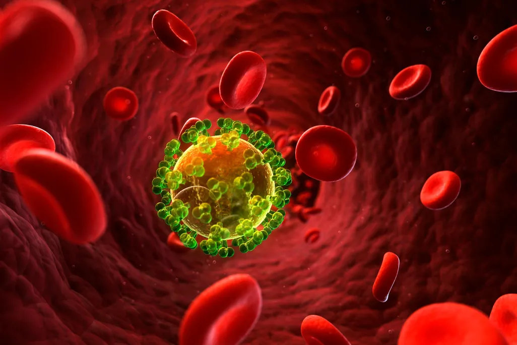 HIV in blood