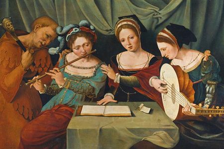 These 15th-century female musicians are clearly in grave medical danger. 
