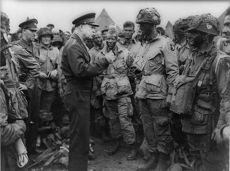 Eisenhower and 502nd Parachute Infantry 