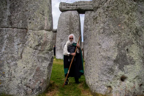 Portrait of a Druid at Stonehenge thumbnail