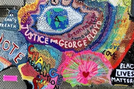 "A message of hope made of yarn <3" was submitted by London from Los Angeles, California to the #MomentsOfResilience online story collecting initiative.