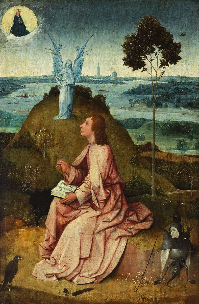 Hieronymus Bosch, Saint John the Evangelist on Patmos, circa 1495–1500
