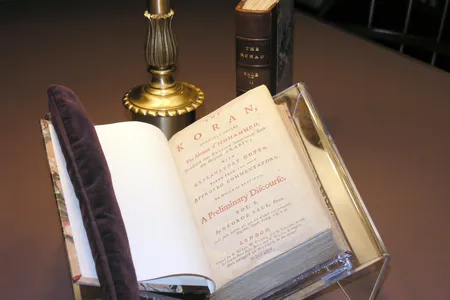 Thomas Jefferson's two-volume personal copy of George Sale's 1734 translation of the Qur'an is now in the collections of the Library of Congress.