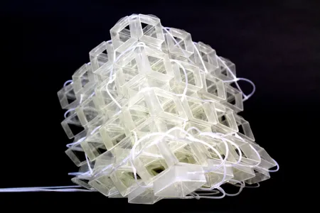 Pneumatics allow the material to change shape.