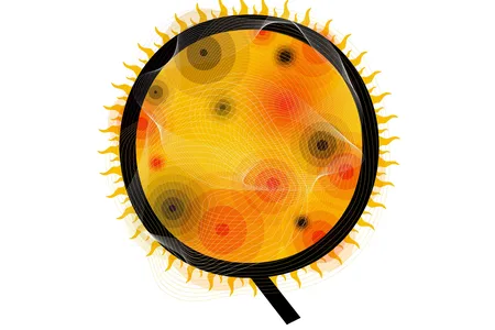 Oscillations originating deep inside the sun become detectable only on the surface.