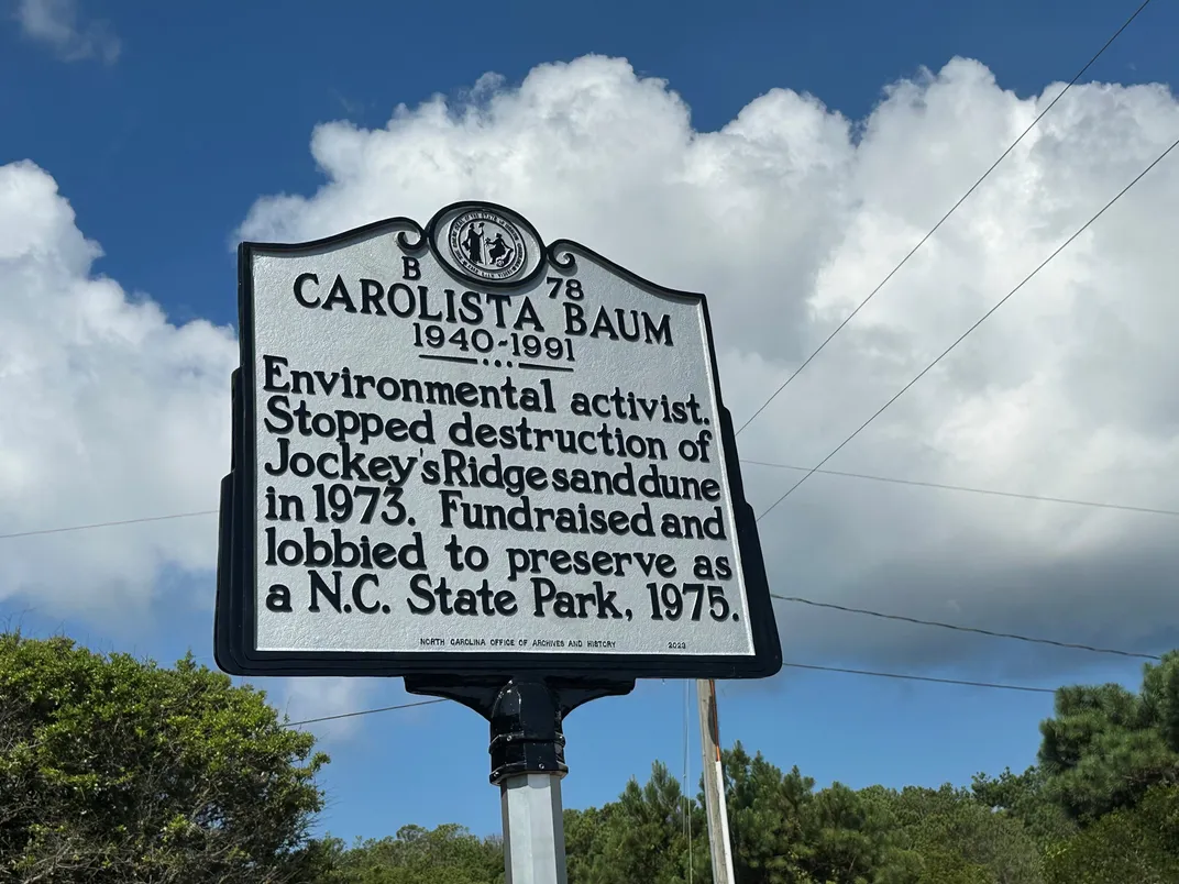 Carolista Baum historical marker