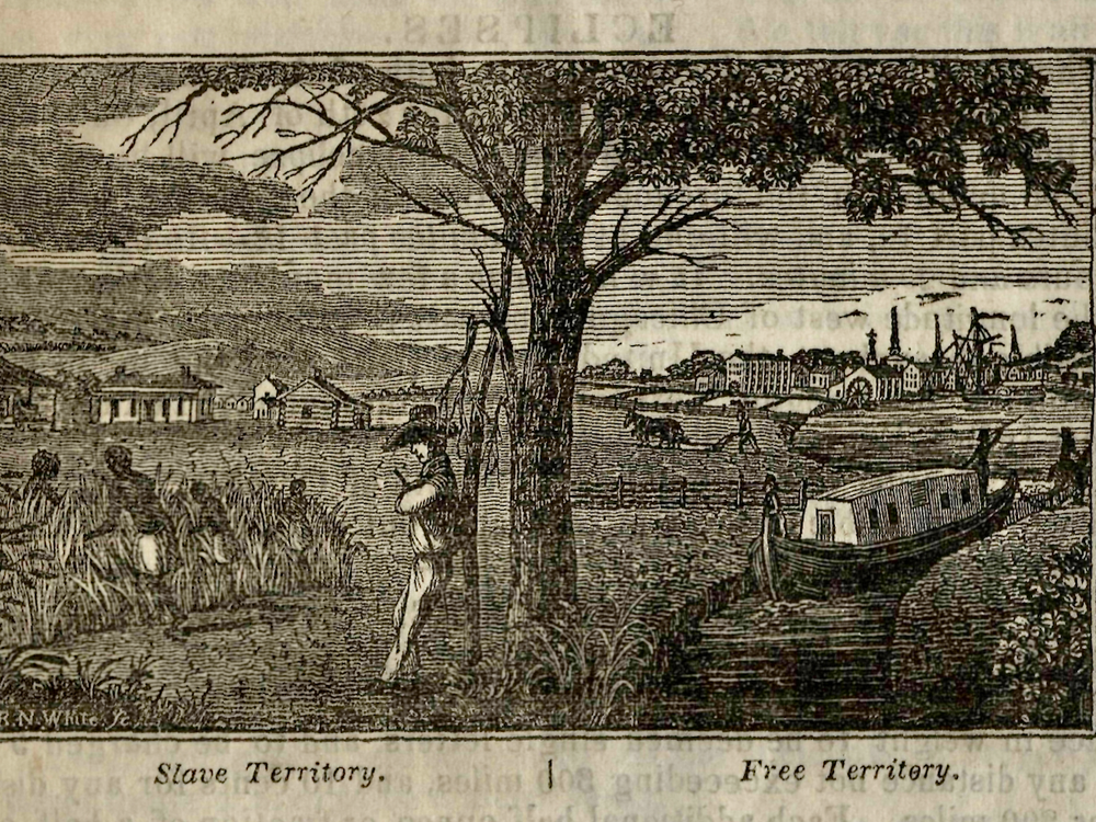 Free State Slave State Illustration