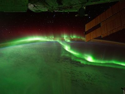 The Aurora Australis as seen from the International Space Station in 2011