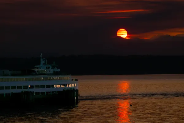 Wildfire sunset for the ferry ride thumbnail