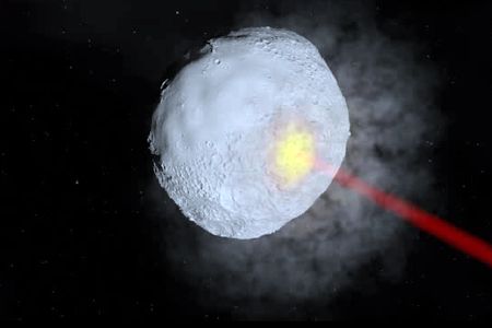 With enough lead time, DE-STAR could vaporize a half-kilometer asteroid before it hits Earth.