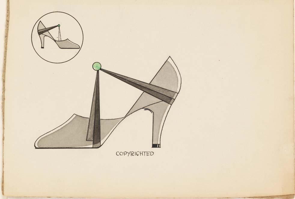 Design by Henry Dreyfuss for Delman Shoes, 1929