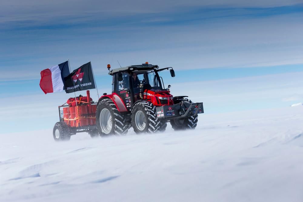 Tractor in Antarctica