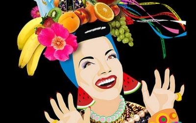 Brazilian bombshell Carmen Miranda, the lady in the tutti-frutti hat