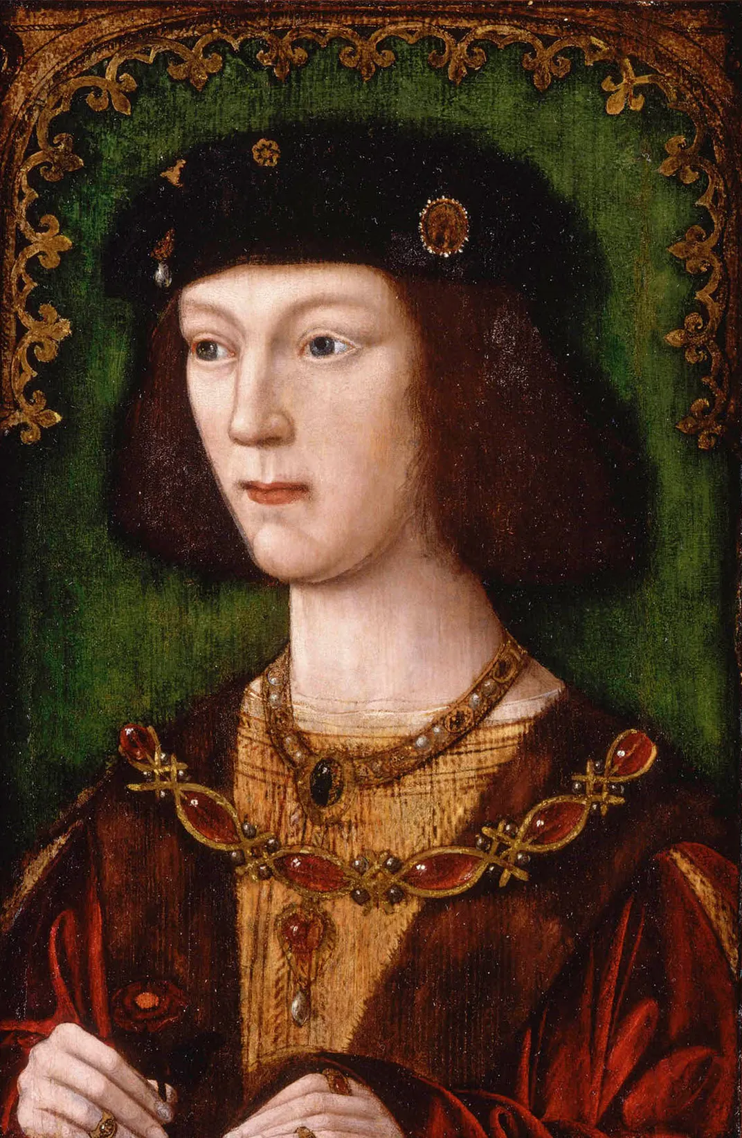 A portrait of Henry VIII in 1509, the year he ascended to the throne