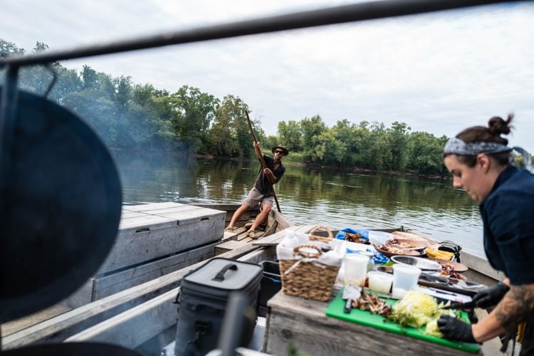 A batteau is a flat-bottomed vessel, a wooden relic of the 18th century that once carried tobacco, iron and flour through Virginia.