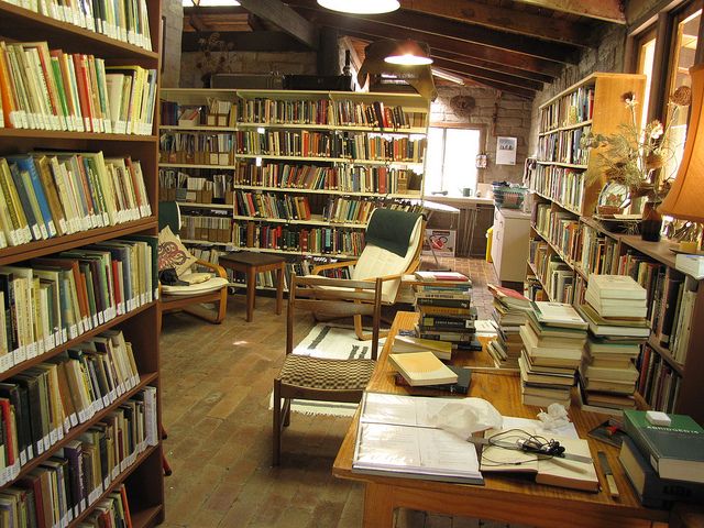 The library Hermitage of St. Bernardine, in Stroud, New South Wales.