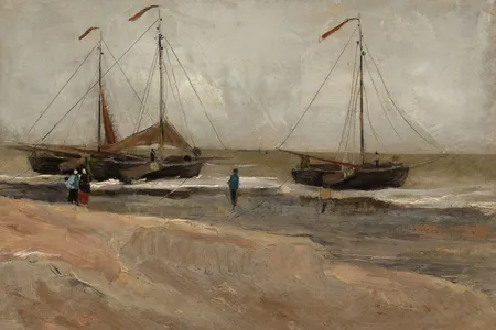 Vincent van Gogh&#39;s Beach at Scheveningen in Calm Weather&nbsp;(1882)