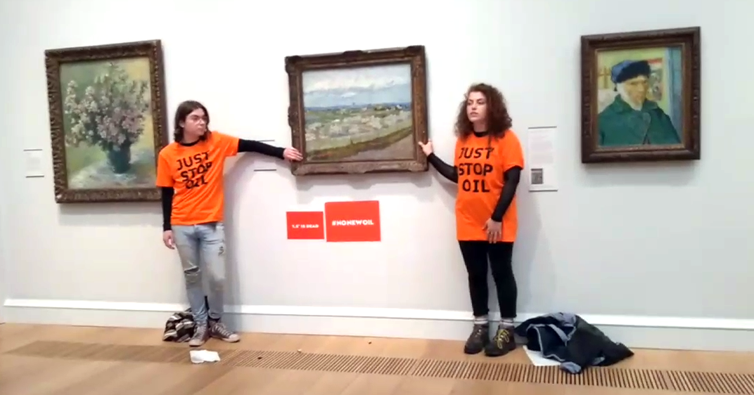 Climate Activists Glue Themselves to Van Gogh Painting in London, Smart  News