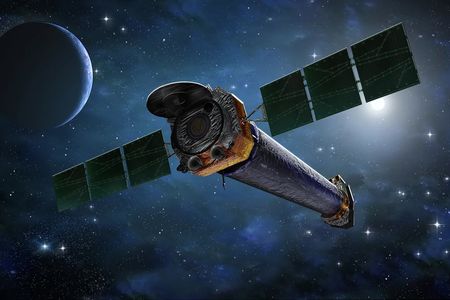 Artistic rendering of the Chandra x-ray telescope