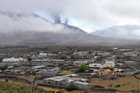 The town of Portelo, in the shadow of the Pico do Fogo volcano, is now all but gone.
