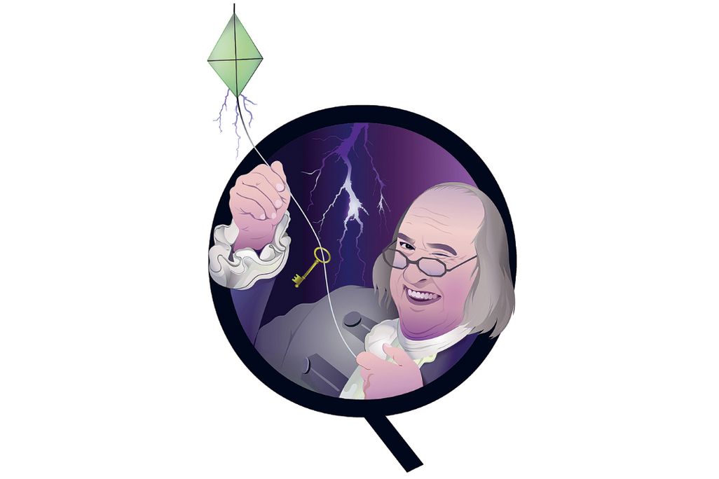 Benjamin Franklin illustration