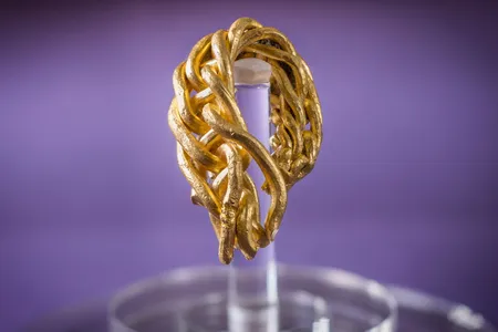 The fragment belongs to a gold arm-ring composed of eight braided gold rods.
&nbsp;