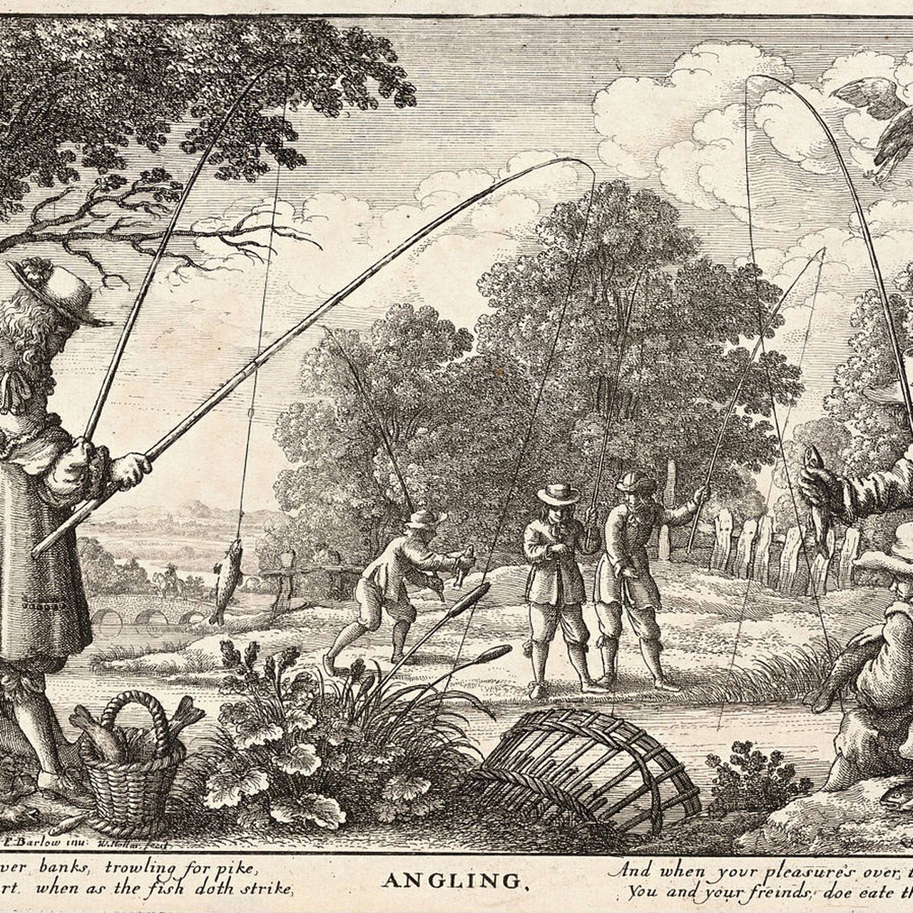 1650 ad english fishing reel illistration This Obscure Fishing Book is One of the Most Reprinted English Books Ever