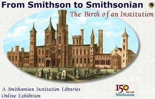 Screencapture of From Smithson to Smithsonian website